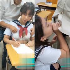 时间静止淫乱祭！日本高校女生多人系列，教师轮流口爆后挨个操干高潮。